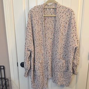 Haptics Cozy Speckled Cardigan Sweater